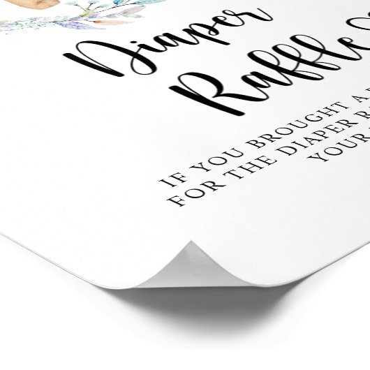 私たちはおむつラッフルを心底待ちできる ポスター (角)