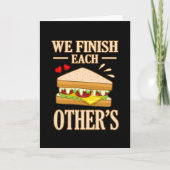 私たちはお互いのサンドウィッチボローニャ肉を仕上げる カード (正面)