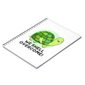 私たちはきっと乗り越えられる！ユーモアたっぷりのカメのダジャレ ノートブック (左側)