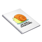 私たちはきっと乗り越えられる 面白いポジティブなカタツムリのダジャレ ノートブック (右側)