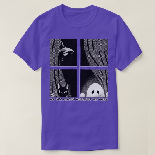 私たちはここで君を見ている Tシャツ (デザイン正面)