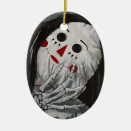 私たちはここにいる人形セラミックオーナメント セラミックオーナメント