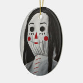 私たちはここにいる人形IVセラミックオーナメント セラミックオーナメント (左)