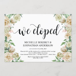 私たちはこっそり結婚しました,  こっそり結婚式の招待状 招待状