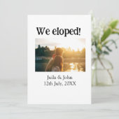 私たちはこっそり結婚しました　カップル名　市　日付　結婚しました 案内状 (スタンド正面)