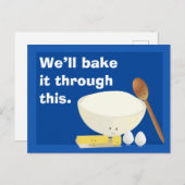 私たちはこの笑顔の料理漫画を通して焼く ポストカード (正面/裏面)