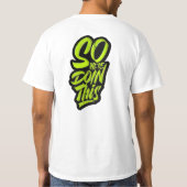 私たちはこれをやっている Tシャツ (裏面)