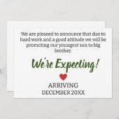 私たちはそれを懸命工事で発表する 案内状 (正面/裏面)