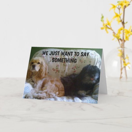 私たちはただ言いたいだけのハッピーバースデー カード (黄色い花)