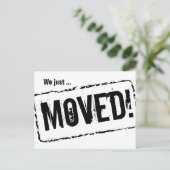 私たちはちょうど新しい家のためにポストカードを移動した 案内ポストカード (スタンド正面)