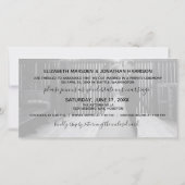 私たちはついにミスター・ミセスになりました 結婚写真 案内状 (裏面)