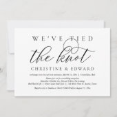 私たちはついに結ばれた、結婚式で駆け落ち 招待状 (正面)