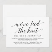 私たちはついに結婚した　結婚式場で二人だけで 招待状 (正面/裏面)