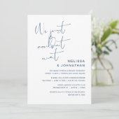 私たちはついに結婚しました　結婚式　挙式案内 招待状 (スタンド正面)