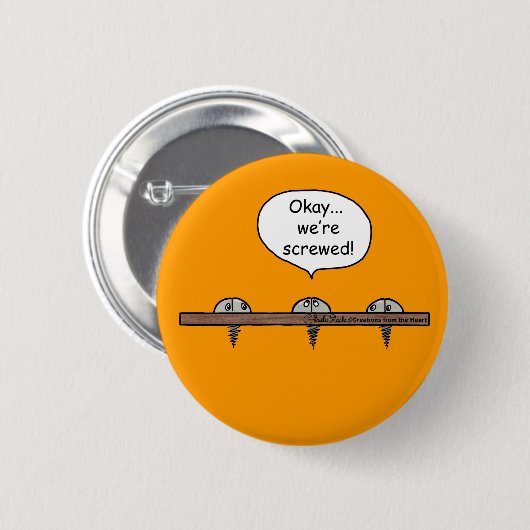 私たちはねじ込まれている！漫画–3本のネジ 缶バッジ (正面&裏面)