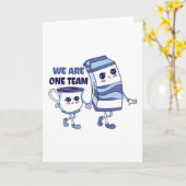 私たちはひとつのチーム カード (黄色い花)