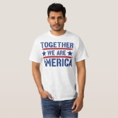 私たちはひとつアメリカ Tシャツ (正面フル)