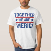私たちはひとつアメリカ Tシャツ (正面)