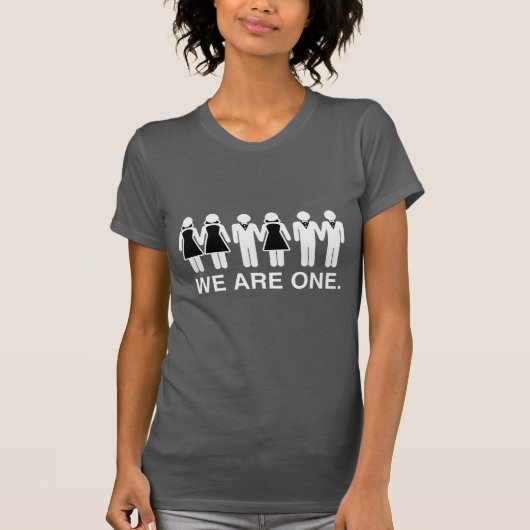 私たちはひとつ Tシャツ (正面)
