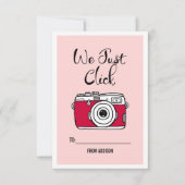 私たちはぴったり カメラ キッズ クラスルーム バレンタイン カード (正面)