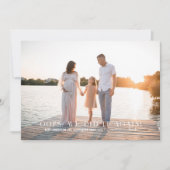 私たちはまた行った | 第2ベビー写真妊娠 案内状 (正面)