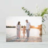 私たちはまた行った | 第2ベビー写真妊娠 案内状 (スタンド正面)