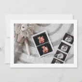 私たちはまた行った | 第2ベビー写真妊娠 案内状 (裏面)