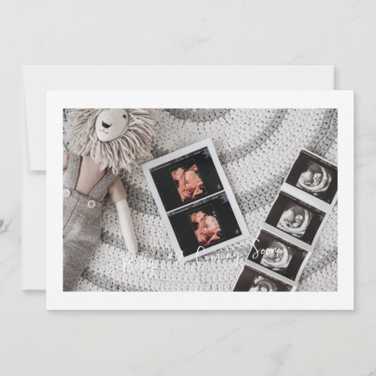 私たちはまた行った | 第2ベビー写真妊娠 案内状 (裏面)