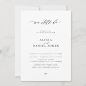 私たちはまだシンプルな写真の結婚誓約更新を行っています 招待状 (正面)