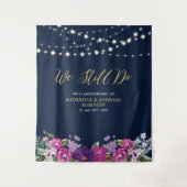 私たちはまだ愛し合っている | ストリングライト 結婚記念日 タペストリー (正面)