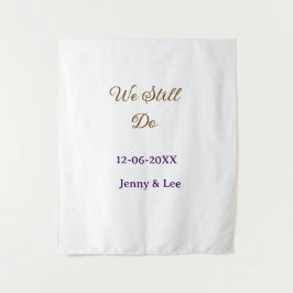 私たちはまだ愛し合っている ブラウン ピンク ネーム 日付 年 ボーホー レトロ タペストリー