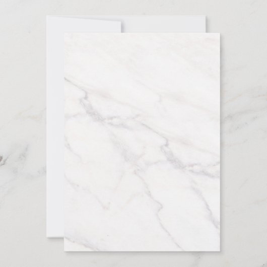 「私たちはまだ愛を誓う」エレガントなフラワーデザインのゴールドとネイビーブルーの誓い更新 招待状 (裏面)