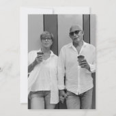 私たちはまだ愛を誓う | ミニマルな結婚記念日の写真 招待状 (裏面)