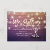 私たちはまだ結婚を延期します 愛は忍耐強い 案内ポストカード (正面/裏面)