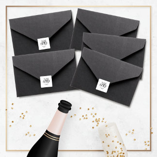 私たちはまだ結婚記念日タイポグラフィ スクエアシール