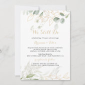 私たちはまだ誓う ゴールドグリーン フォリア リニューアル 招待状 (正面)