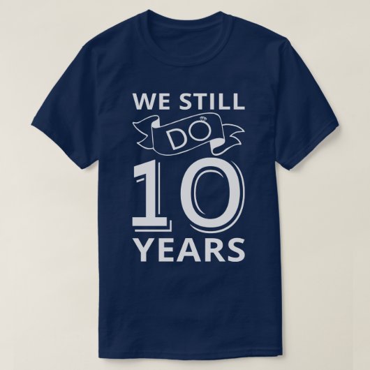私たちはまだ10周年を迎える Tシャツ (デザイン正面)