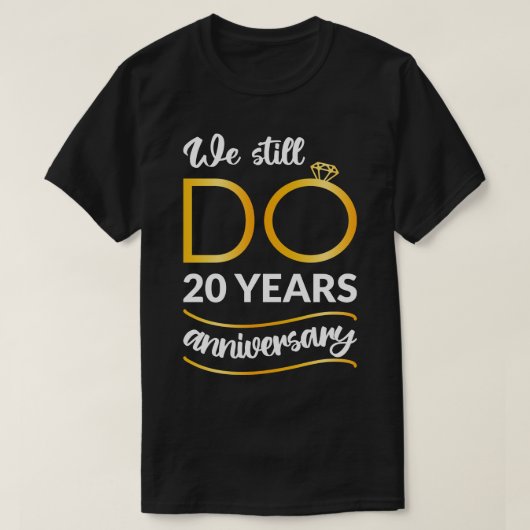 私たちはまだ20周年を迎える Tシャツ (デザイン正面)