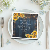 私たちはまだ20周年記念結婚のストリングライトをやっている スタンダードカクテルナプキン