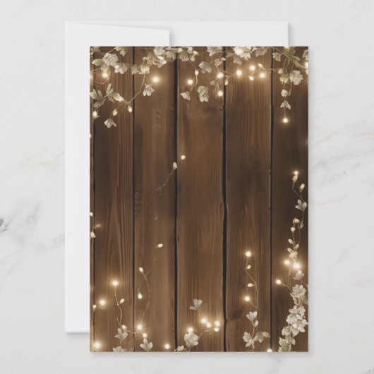 私たちはまだ20周年記念結婚のストリングライトをやっている 招待状 (裏面)