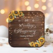 私たちはまだ40周年記念結婚のストリングライトをやっている ペーパープレート