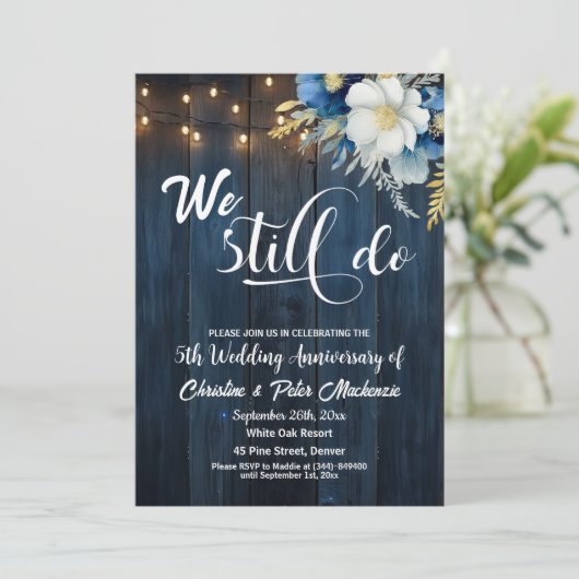 私たちはまだ5周年記念結婚のストリングライトをやっている 招待状 (スタンド正面)