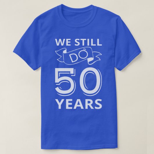 私たちはまだ50周年を迎える Tシャツ (デザイン正面)
