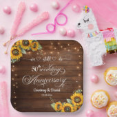 私たちはまだ50周年記念結婚のストリングライトをやっている ペーパープレート (パーティー)