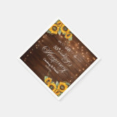 私たちはまだ55周年記念結婚のストリングライトをやっている スタンダードカクテルナプキン (角)