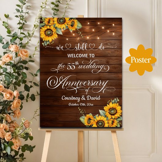 私たちはまだ55周年記念結婚のストリングライトをやっている ポスター