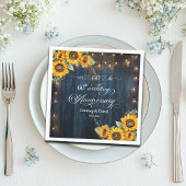 私たちはまだ60周年結婚のストリングライトを行う スタンダードカクテルナプキン