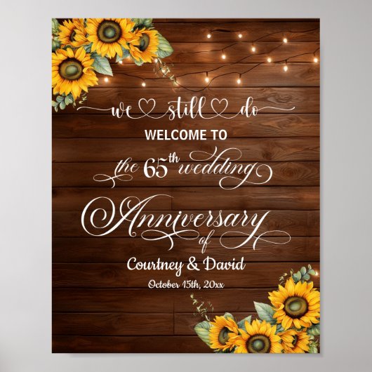 私たちはまだ65周年結婚のストリングライトを行う ポスター (正面)