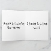 私たちはまるでエンドウ豆とニンジンの友好カードのようだ カード (内部)