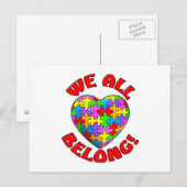 私たちはみんなのパズルハート ポストカード (正面/裏面)